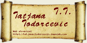 Tatjana Todorčević vizit kartica